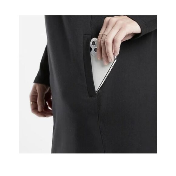 Athleta Balance Dress Size S Small Tall Black Pockets Soft Stretchy Women’s - Picture 3 of 4